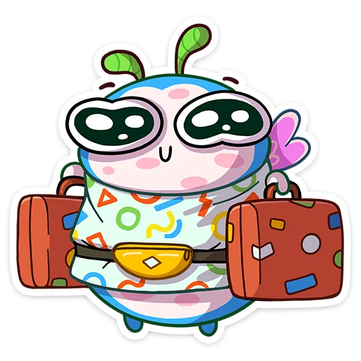🧳 Стикер «Бабочка Лусия» для Telegram