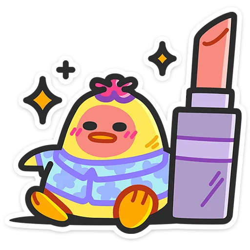 💄 Стикер «Утя-путя» для Telegram