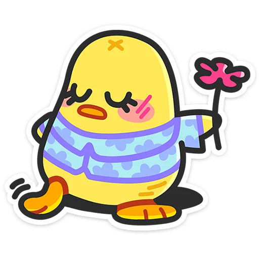 🌸 Стикер «Утя-путя» для Telegram