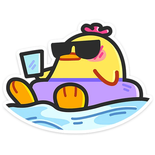 😎 Стикер «Утя-путя» для Telegram