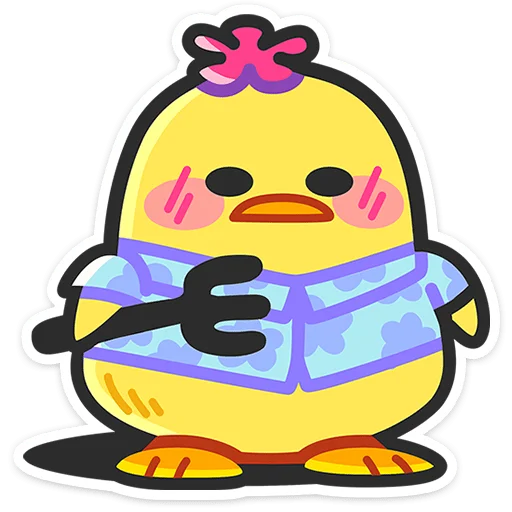 🍴 Стикер «Утя-путя» для Telegram
