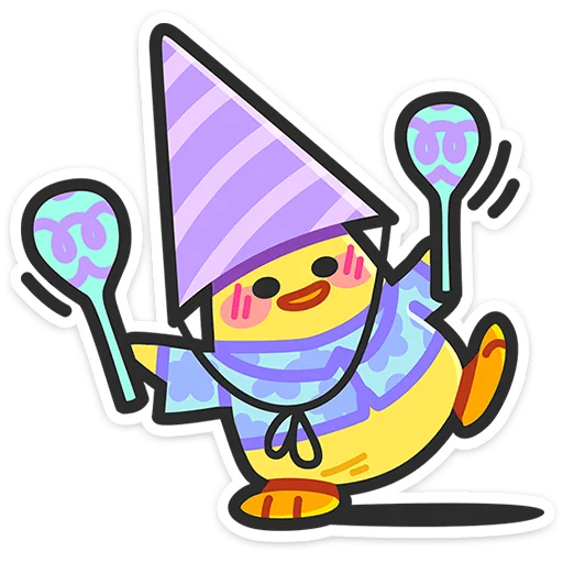 🥳 Стикер «Утя-путя» для Telegram