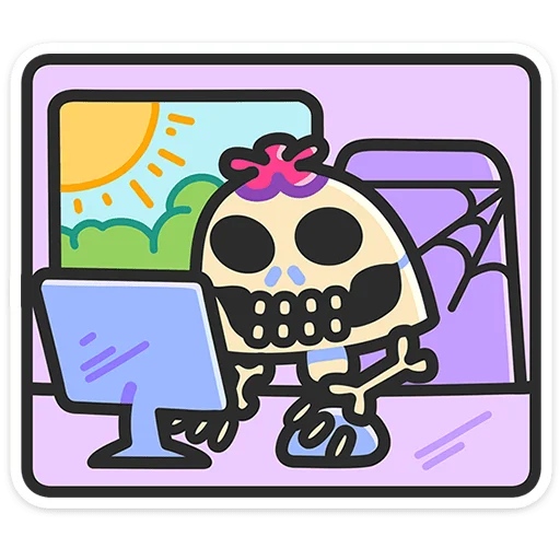 💀 Стикер «Утя-путя» для Telegram