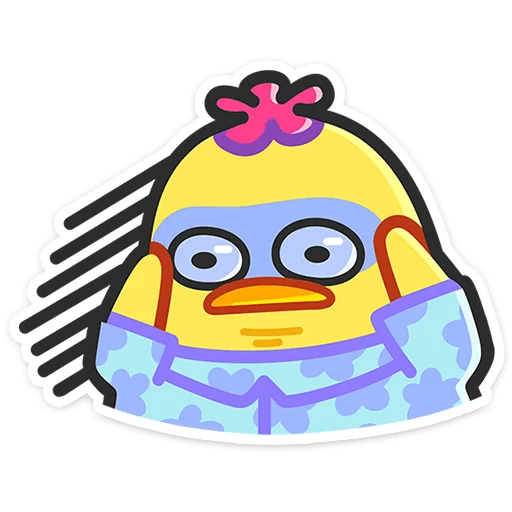 😨 Стикер «Утя-путя» для Telegram