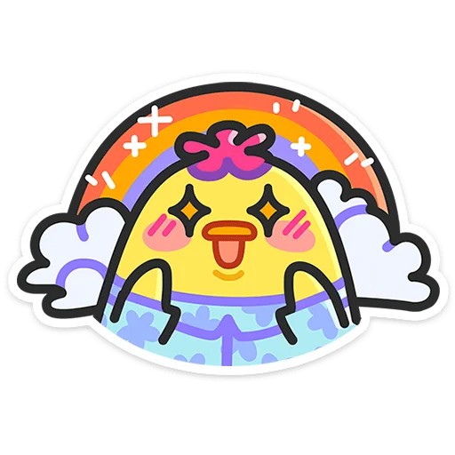🤩 Стикер «Утя-путя» для Telegram