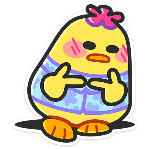 🥺 Стикер «Утя-путя» для Telegram