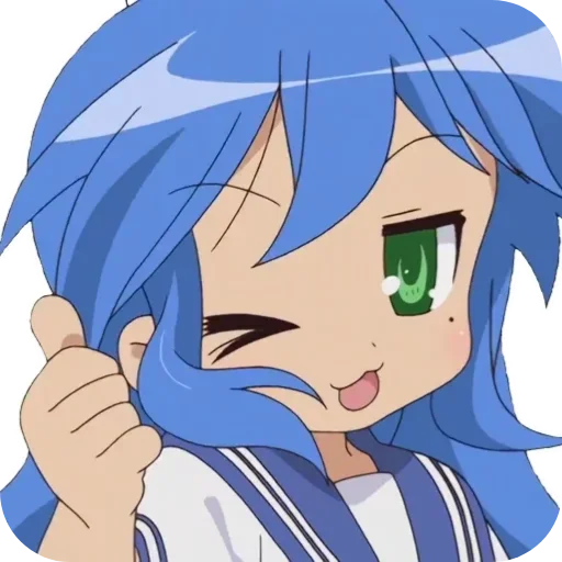 👄 Стикер «Lucky Star Konata» для Telegram