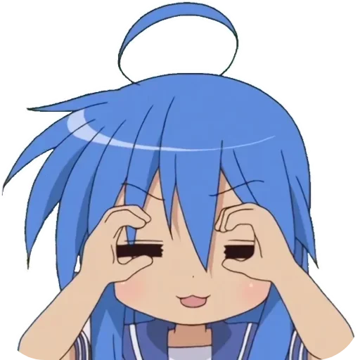 👄 Стикер «Lucky Star Konata» для Telegram