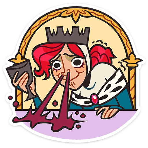 🤨 Стикер «Королева Людовика» для Telegram