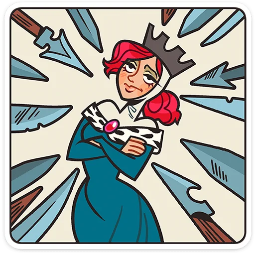 🗡 Стикер «Королева Людовика» для Telegram