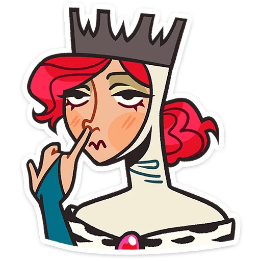 😲 Стикер «Королева Людовика» для Telegram