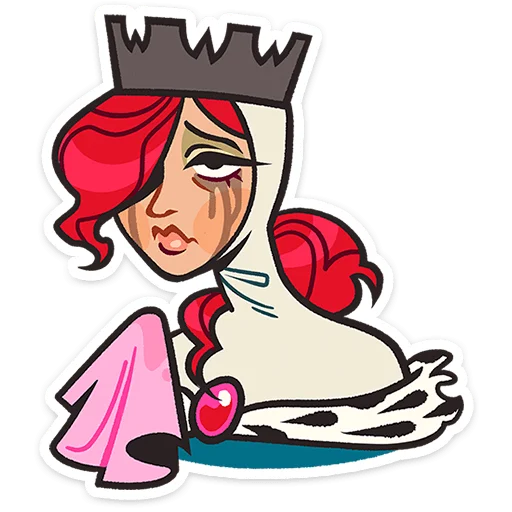 😢 Стикер «Королева Людовика» для Telegram