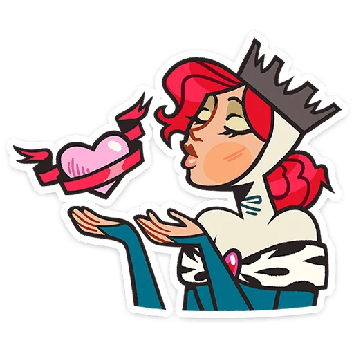 😗 Стикер «Королева Людовика» для Telegram