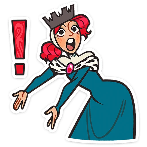 🤨 Стикер «Королева Людовика» для Telegram