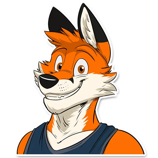 😬 Стикер «Luis Fox» для Telegram