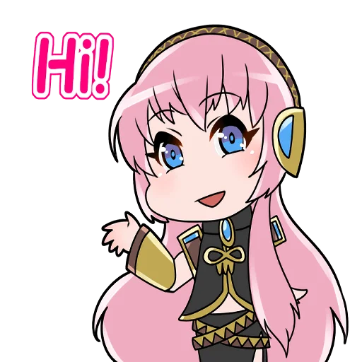 Стикерпак Megurine Luka для Telegram