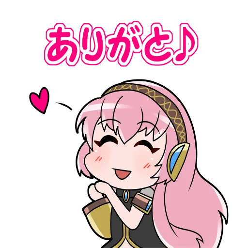 🥰 Стикер «Megurine Luka» для Telegram