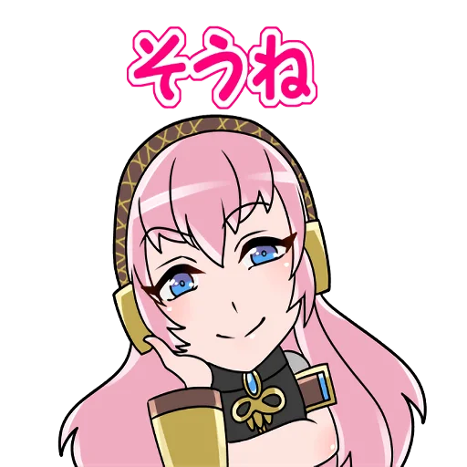 🙃 Стикер «Megurine Luka» для Telegram