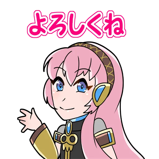 🤫 Стикер «Megurine Luka» для Telegram