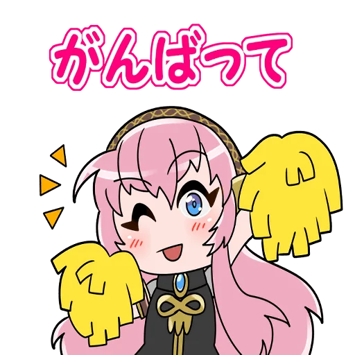 🥳 Стикер «Megurine Luka» для Telegram