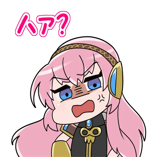 😧 Стикер «Megurine Luka» для Telegram