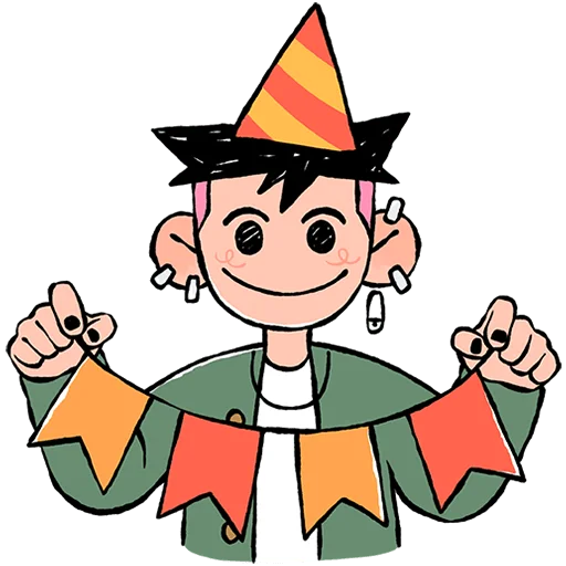 🥳 Стикер «Лука Без Текста» для Telegram