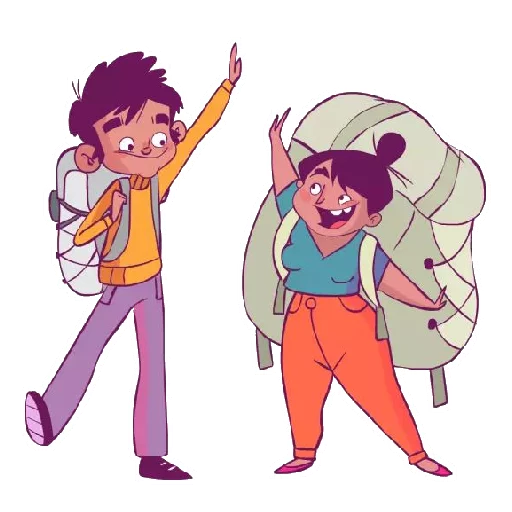 ⛺ Стикер «Lulu and Jazz» для Telegram