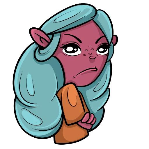 😠 Стикер «Лу» для Telegram