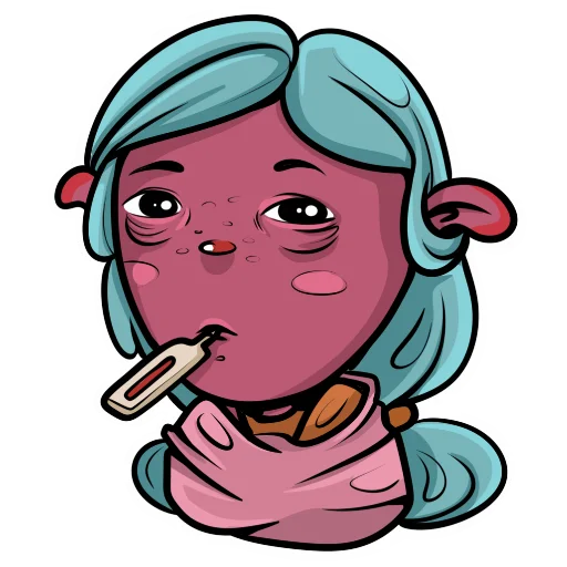 🤧 Стикер «Лу» для Telegram