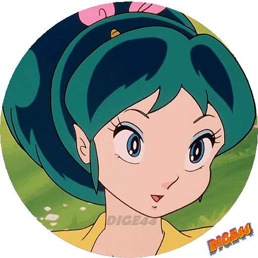 😀 Стикер «URUSEI YATSURA LAMU&; LUM PHOTO-CIRCLE» для Telegram
