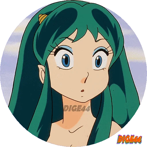 ❓ Стикер «URUSEI YATSURA LAMU&; LUM PHOTO-CIRCLE» для Telegram