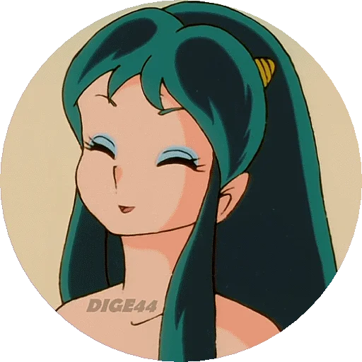 🙂 Стикер «URUSEI YATSURA LAMU&; LUM PHOTO-CIRCLE» для Telegram