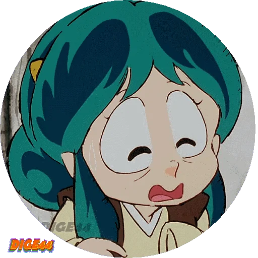 👵 Стикер «URUSEI YATSURA LAMU&; LUM PHOTO-CIRCLE» для Telegram