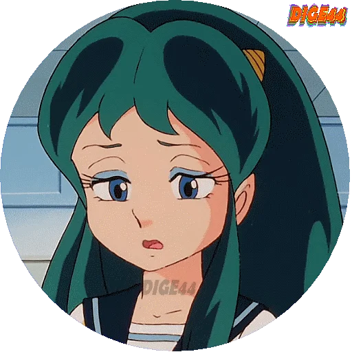 😞 Стикер «URUSEI YATSURA LAMU&; LUM PHOTO-CIRCLE» для Telegram