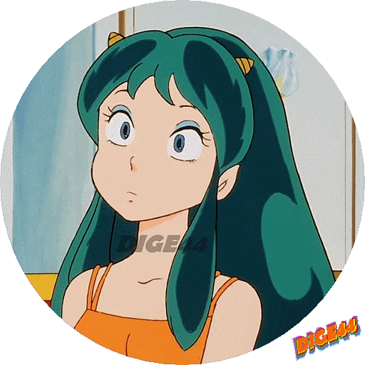 ❕ Стикер «URUSEI YATSURA LAMU&; LUM PHOTO-CIRCLE» для Telegram