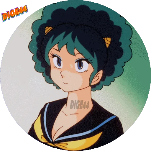 🫤 Стикер «URUSEI YATSURA LAMU&; LUM PHOTO-CIRCLE» для Telegram