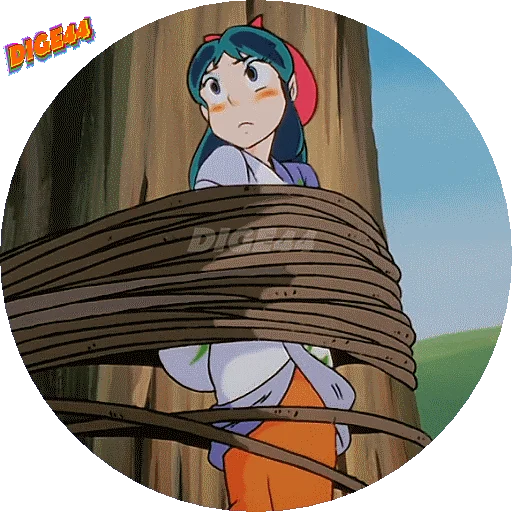 ⛓ Стикер «URUSEI YATSURA LAMU&; LUM PHOTO-CIRCLE» для Telegram