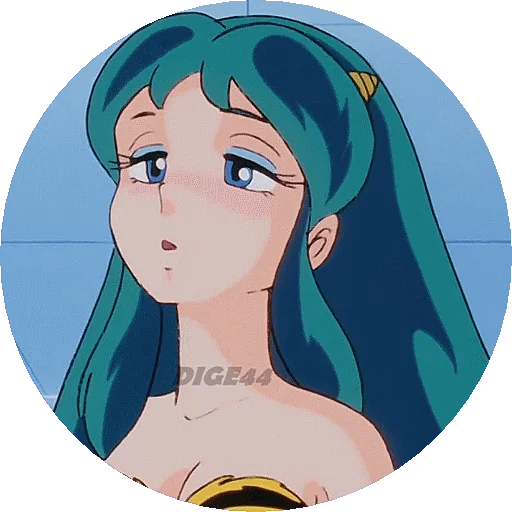 😪 Стикер «URUSEI YATSURA LAMU&; LUM PHOTO-CIRCLE» для Telegram