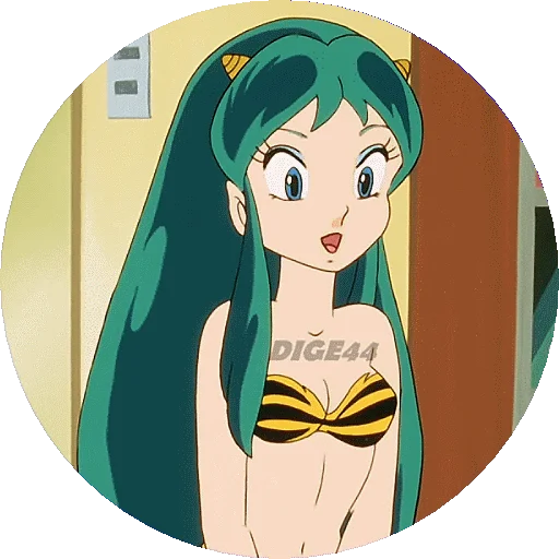 😃 Стикер «URUSEI YATSURA LAMU&; LUM PHOTO-CIRCLE» для Telegram