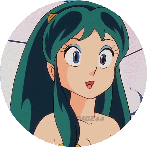 😁 Стикер «URUSEI YATSURA LAMU&; LUM PHOTO-CIRCLE» для Telegram