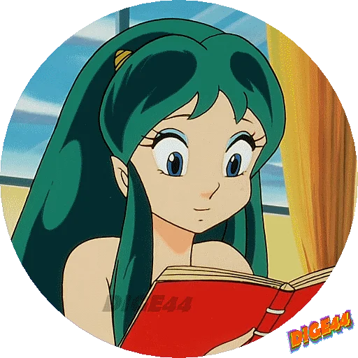 📖 Стикер «URUSEI YATSURA LAMU&; LUM PHOTO-CIRCLE» для Telegram