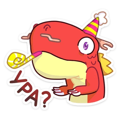 🥳 Стикер «Лун» для Telegram