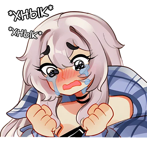 😭 Стикер «Луна Чу» для Telegram