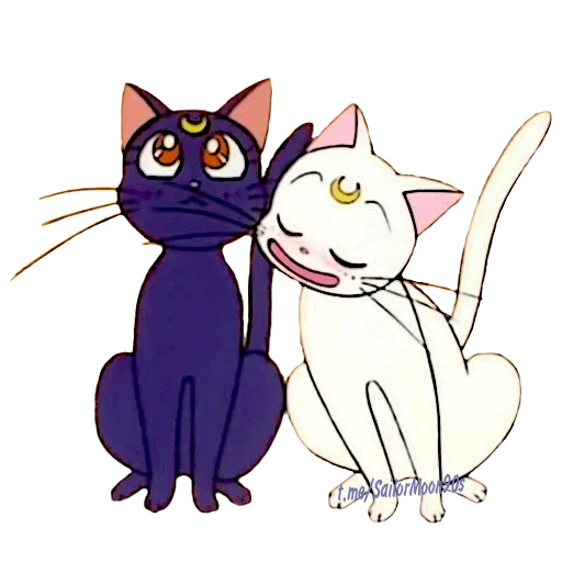 😽 Стикер «Luna & Artemis» для Telegram