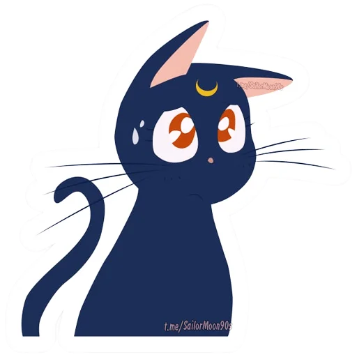 😕 Стикер «Luna & Artemis» для Telegram