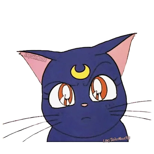 🤨 Стикер «Luna & Artemis» для Telegram