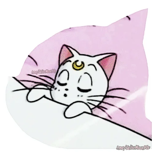 😴 Стикер «Luna & Artemis» для Telegram