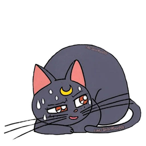 😖 Стикер «Luna & Artemis» для Telegram