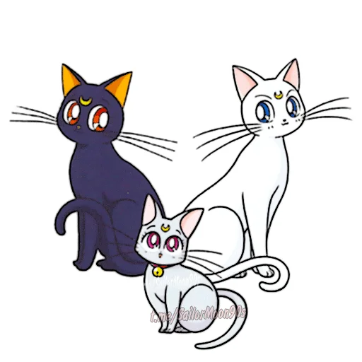 Стикерпак Luna & Artemis для Telegram
