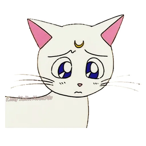 😕 Стикер «Luna & Artemis» для Telegram